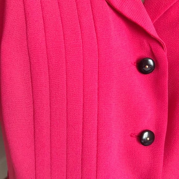 Danny and Nicole sheer dark pink blouse jacket shacket short sleeves Size 14 - Picture 6 of 11